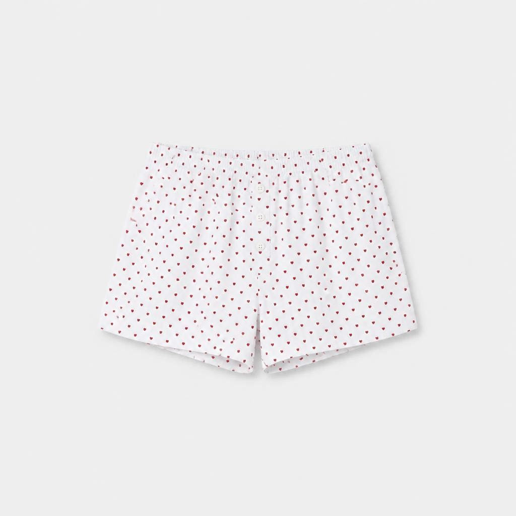 Short Pyjama Femme Coeur