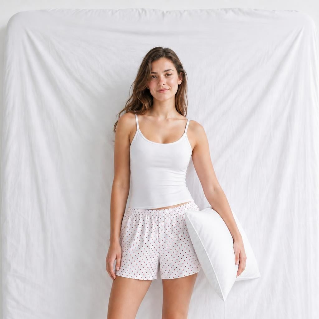 Short Pyjama Femme Coeur