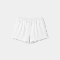 Short Pyjama Femme Coton Blanc
