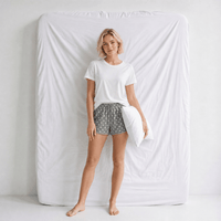 Short Pyjama Femme Gris