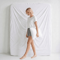 Short Pyjama Femme Gris